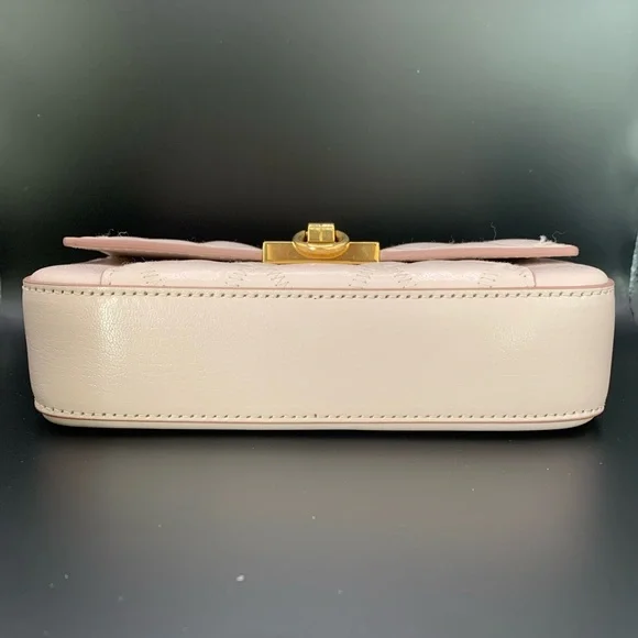 Authentic Givenchy Goatskin Quilted GV3 Mini Pocket Convertible Bag Pink - Picture 8 of 8